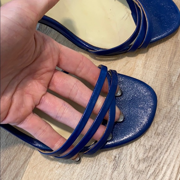 Zara Royal a blue Sandals Sz 9 - Picture 5 of 6